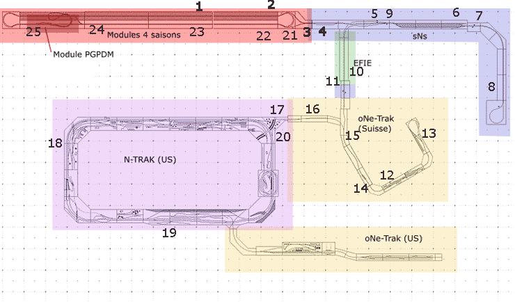 Plan du r&eacute;seau modulaire de Granges-Marnand