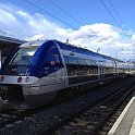 IMG 0715  Un X76500 TER Franche-Comté pour la navette Besançon-Viotte - Besançon-Franche-Comté TGV à la gare de Viotte. Il s'agit de la version thermique de l'AGC de Bombardier.