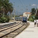 DSC09912  Hyères, entrée en gare du TER en provenance de Marseille