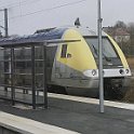 IMG 4705  Un AGC en gare de Delle pour les trains Belfort - Delle