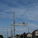 DSC19456  Une voie de la gare de Delle sera en 15kV et 25kV depuis la sortie direction Belfort et l'autre sera en 25kV et 15kV dès la sortie direction Suisse.