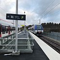 IMG 3166  Halte de Meroux (TGV), rencontre du Flirt venant de Suisse et de l'AGC venant de Belfort.