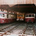 Lamastre depot  Divers autorails au dépôt de Lamastre