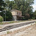 DSC17802  La gare de Mili (ou Miloi) sur la ligne Corinthe - Tripoli - Kalamata. La ligne a été entièrement rénovée dans le cadre d'une fermeture de 2004 à 2009. Réouverte en 2009, elle a été refermée en 2010.