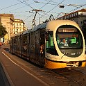 Dans la lumière du soir sur Viale Gorizia
