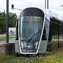 IMG 3957  Tram de Luxembourg près de la station de Pfaffenthal-Kirchberg. On note qu'il n'a pas de caténaire