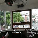 P1020788  Poste de conduite du funiculaire de Gloria. Ce funiculaire et celui de Lavra sont équipés de moteurs et fonctionnent en maître/esclave, le poste de onduite ressemble à celui d'un tram.