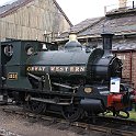 DSC21790  Une petite 0-4-0ST. Elle possède un réservoir d'eau posé comme une selle au-dessus de la chaudière "Saddle Tank".