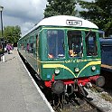 Ecosse285  Automotrice préservée et en service Class 108 (Numéro 53628+54223) sur le chemin de fer Keith - Dufftown, à Dufftown.