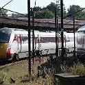 Ecosse682  Un AZUMA entre en gare de York pour un service London King's Cross - Edinburgh Waverley