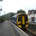 Ecosse320  La rame class 158 qui nous a amené à Achnascheen quitte la gare