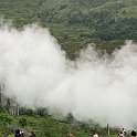 Ecosse444  Panache de vapeur après le passage du train