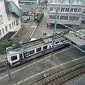 IMG 2894  Be 4/4 en gare d'Aarau, vue depuis les bureaux de la compagnie. On note que les portes volets ont été remplacées par des portes louvoyantes.