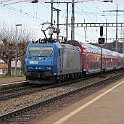 DSC00499  ... et la 185 525-3 en queue de la rame allemande qui circulent actuellement sous pavillon BLS sur la S1 entre Thun et Fribourg. Ici à Ostermundigen