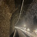Dans le tunnel du Weissenstein rénové.