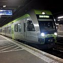 DSC00103  RABe 535 110 à Neuchâtel en service comme train régional Neuchâtel - Gorgier-St-Aubin. En principe ce sont des Domino CFF qui effectuent ce service. Mais avoir une rame BLS, c'est presque historique: avant décembre 2004, ce sont les RE en provenance de Berne qui étaient prolongés comme régios jusqu'à Gorgier-St-Aubin (rames avec Re 425 ou RBDe 565).