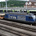 DSC11963  Re 465 010 avec une rame vide de wagons pour transport de voitures.