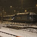 DSCF0374  Sous la neige à Bern, une Re 465 BLS avec une rame comme seul le BLS sait en faire avec voitures VU I et II du BLS et des CFF... utilisée sur la S1.