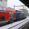 DSCF0351  Rame deux étages de la DB louée par le BLS pour remplacer sur la S1 les NINA utilisées au Lötschberg à cause du retard de livraison des RABe 535.
