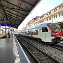IMG 3608  Une RABe 523 de la nouvelle génération, déjà tagguée, à Lausanne.