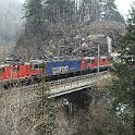 DSC04252  2x Re 10/10 sur le Ponte di Mezzo entre Rodi-Fiesso et Faido sur la rampe Sud du Gothard