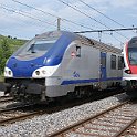 DSC12390  A La Plaine, Voiture de commande SNCF et Flirt 524 010