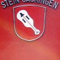 11668cg  Re 6/6 11668 Stein-Säckingen, armoiries de Stein en version rouge