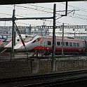 SONY DSC  ETR 610 trenitalia en voie de garage à l'entrée de Zürich HB