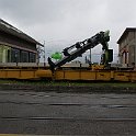 DSC11936  Dehors sur le pont transbordeur, démonstration d'un wagon grue