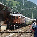 DSC12493  Arrivée de l'Ae 6/8 208 de Swisstrain avec la rame du Prestige Continental Express