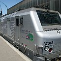DSC12536  Alstom souhaite une joyeux anniversaire au BLS avec cette Prima d'akiem (société de location de locomotives appartenant à la SNCF)