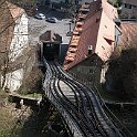 DSC04378  Le tracé du funiculaire de Fribourg