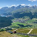 IMG E4345  Depuis Muottas Muragl, on a une superbe vue sur la Haute Engadine