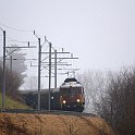 SONY DSC  Ae 6/8 205 émergeant du brouillard entre Seftigen et Uetendorf