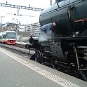 CH CFF Historic A35 IGE3  Détail de l'A 3/5 à Neuchâtel avec RABe 527 322 TRN