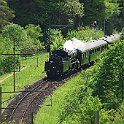 IMG 3121  Entre Rümligen et Sommerau. Pour les courses de l'après-midi, la locomotive a été tournée, elle est cette fois tender en avant en direction de Sissach