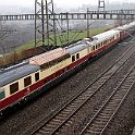 DSC11589  Trans Rail AG - AKE Eisenbahntouristik composé de voiture Eurofima Belge type UIC Z1, d'une ADmh 101 "Rheingold", d'une WRmz 135 (Restaurant du Rheingold historique)...