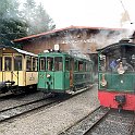 IMG 4758  Devant le dépôt: As 2 RhB (Berninabahn), Ce 2/2 52 (trams de Bâle) et Ce 2/2 4 Ferrovie e Tramvie Padane