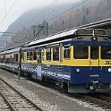 DSC07078  BDeh 4/4 II 312 en tête d'un train régional pour Lauterbrunnen avec la section arrière pour Grindelwald.