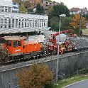DSCF0673  Versement de ballast sur le bord de la voie à Ittigen