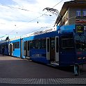 DSC00004  Tram ligne G dans la nouvelle livrée et nouvelle voiture intermédiaire surbaissée, transformant les Be 4/8 en Be 4/10