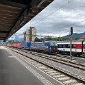 IMG 4043  Une Vectron avec un train de marchandises à Arth-Goldau