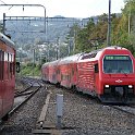 DSC10574  Croisement entre deux rames du SZU. A droite une rame du même type que celle des CFF de la permière génération du S-Bahn de Zürich, à gauche une rame de bric et brac avec Bt à 1 étages, ...