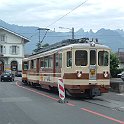 CH TPC AL Provisoire  Durant les travaux de la nouvelle gare TPC à Aigle, le départ des trains pour Leysin est déplacé dans la rue de la gare