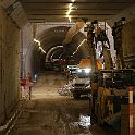 IMG 3171  Entre la partie en tranchée couverte et en tunnel se trouvent les installations pour l'évacuation des matériaux d'excavation