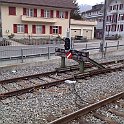 IMG 0501  Belp. En prévision de l'allongement de la voie 1, le butoir a été déplacé.