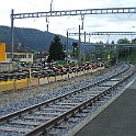 DSCF0485  Début des travaux en gare de Travers: création d'un quai intermédiaire et suppression d'une voie.