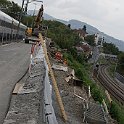 DSC23951  Mur provisoire pour tenir le terrain le temps de construire le nouveau mur de soutènement.