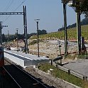 DSC10436  Nouveau quai pour la gare de Rosshäusern. On voit au fond que l'alignement des voies ne sera plus le même qu'aujourd'hui.