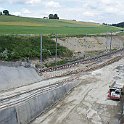 DSC12438  Début de la tranchée et voie en direction de l'ancien tunnel
